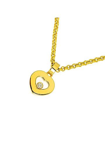 Chopard Chopard Happy Diamonds Heart Necklace, 42cm, 18K Yellow Gold (750) (view 1)