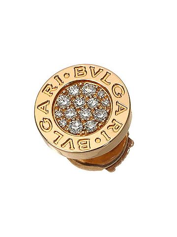 Bvlgari BVLGARI Bulgari Diamond Earring, 18K PG Pink Gold 750, Single Earring (Pierced) (view 2)