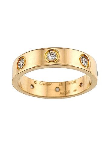 Cartier Cartier Mini Love Ring #48, Full Diamond, 18K Yellow Gold (750) (view 2)