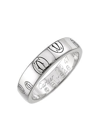 Cartier Cartier Happy Birthday Ring SM #47 18K WG White Gold 750 Logo (view 1)