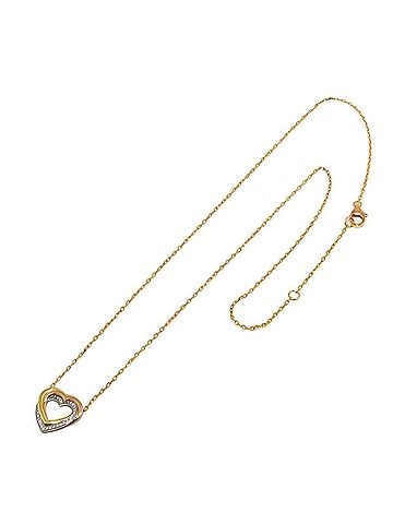 Cartier Cartier Trinity Heart Diamond Necklace, 45.5cm, 18K Yellow Gold, White Pink Gold 750, Three-Color Necklace (view 2)