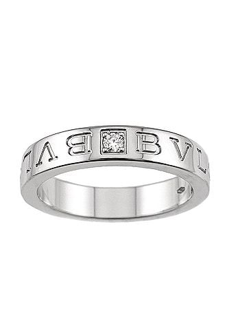 Bvlgari BVLGARI B-ZERO1 Essential 1 Ring, Diamond, 18K WG White Gold 750 (view 2)