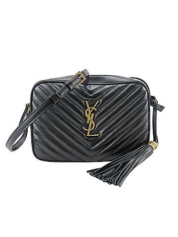 Yves Saint Laurent Yves Saint Laurent Saint Laurent Paris Shoulder Bag Camera 612544 Leather Black Gold Hardware Crossbody YSL Women's (view 2)