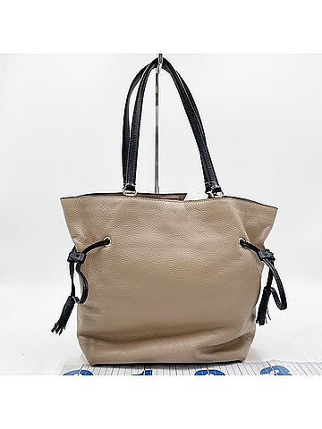 Coach COACH Coach Tote Bag Andy CA165 Beige Black Leather Women's (view 2)