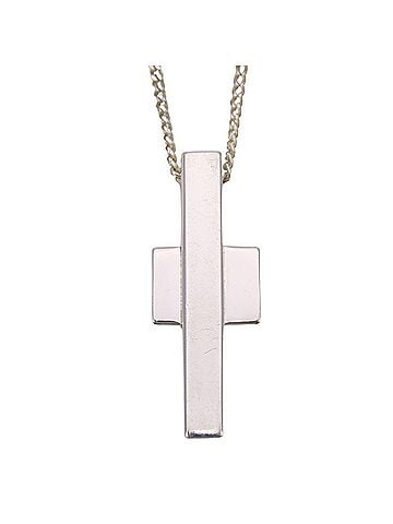 Gucci Gucci Cross Necklace, SV925 Silver, Women's (view 1)
