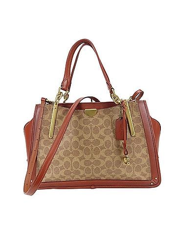 Coach Coach Dreamer 36 Handbag 67035 Signature Leather Brown Beige 2-Way Crossbody Shoulder Bag for Women COACH (view 2)