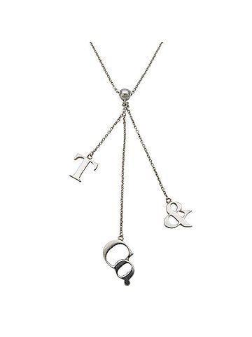 Tiffany & Co. Tiffany &amp; Co. Necklace, Logo, SV925 Silver, Swing Pendant, Women's. (view 2)