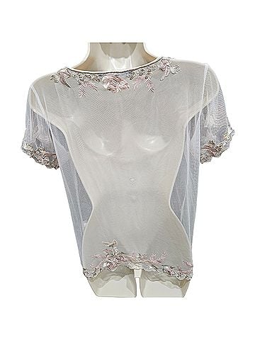 White House Black Market Black house Short Sleeve Blouse (view 2)