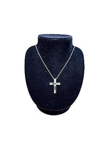Gucci Gucci GUCCI Necklace G Cross Cutout Ag925 Silver (view 2)