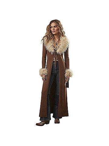 Haute Hippie Penny lane tie front duster Cardigan (view 1)