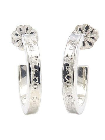 Tiffany & Co. TIFFANY&amp;Co. Tiffany 1837 Hoop Earrings, SV925, Women's, 296086 (view 1)