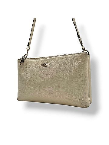 Coach COACH F38273 LYLA Crossbody Shoulder Bag, Ivory Pebble Leather, Gold Hardware, Women's, S81 (view 1)