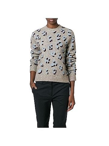 3.1 Phillip Lim Leopard Intarsia Pullover Sweater (view 1)