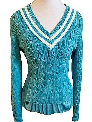Ralph Lauren Cable Knit Tennis Sweater Pullover Sweater (view 1)
