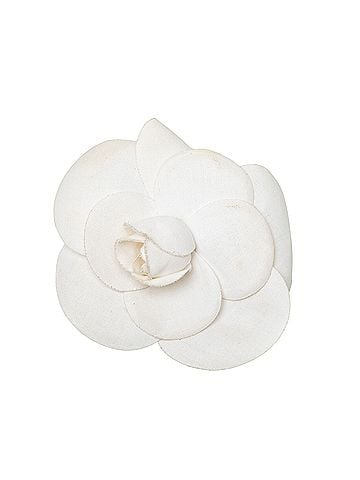 Chanel Canvas Camellia Pin Brooch (view 1)