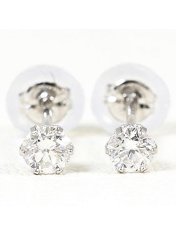 Unbranded PT900 Platinum Earrings with 0.10ct Diamonds, Total Weight 0.3g, Jewelry (view 2)