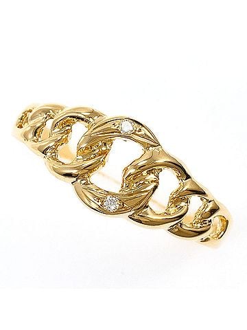 Unbranded 18K (18-karat) Yellow Gold Ring with 0.01ct Diamond, Total Weight 2.3g, Jewelry (view 1)