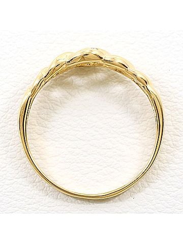 Unbranded 18K (18-karat) Yellow Gold Ring with 0.01ct Diamond, Total Weight 2.3g, Jewelry (view 2)