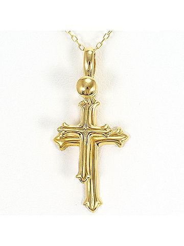 Unbranded 18K (18-karat) Yellow Gold Necklace, Total Weight 1.7g, 45cm, Jewelry (view 1)