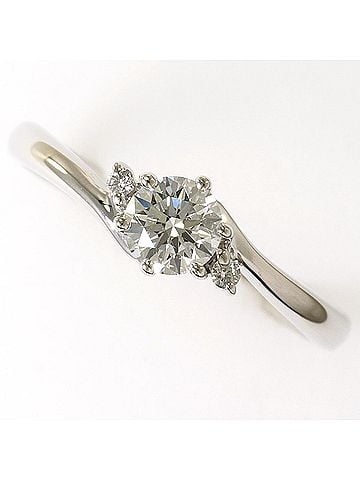 Unbranded PT900 Platinum Ring with Diamonds: 0.335ct and 0.02ct (SI1 clarity), Total Weight: 2.7g, Jewelry (view 1)