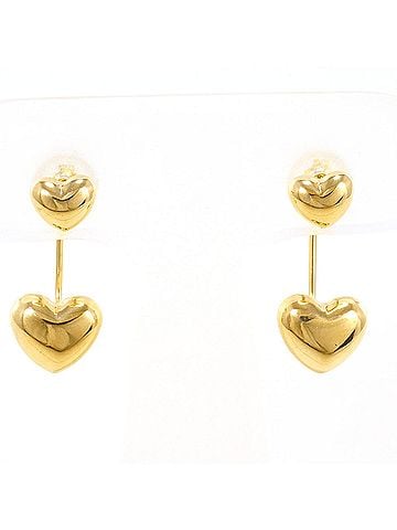 Unbranded 18K (18-karat) Yellow Gold Earrings, Total Weight 1.1g, Jewelry (view 1)