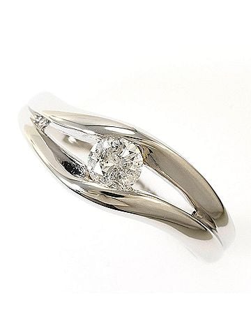 Unbranded PT900 Platinum Ring with 0.20ct Diamond, Total Weight 3.5g, Jewelry (view 1)