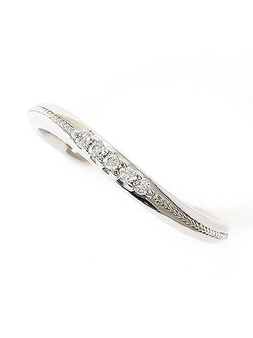 Unbranded PT900 Platinum Ring with 0.04ct Diamond, Total Weight 2.2g, Jewelry (view 1)
