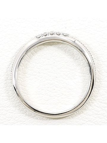 Unbranded PT900 Platinum Ring with 0.04ct Diamond, Total Weight 2.2g, Jewelry (view 2)