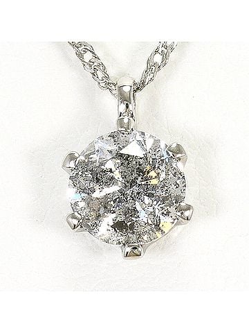 Unbranded PT900 Platinum / PT850 Necklace with 1.021ct Diamond, Total Weight 2.0g, 41cm Length, Jewelry (view 1)