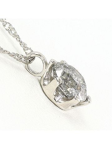 Unbranded PT900 Platinum / PT850 Necklace with 1.021ct Diamond, Total Weight 2.0g, 41cm Length, Jewelry (view 2)