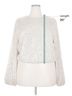 Flat White 100% Polyester Flat White Long Sleeve Blouse Size 2X - photo 5