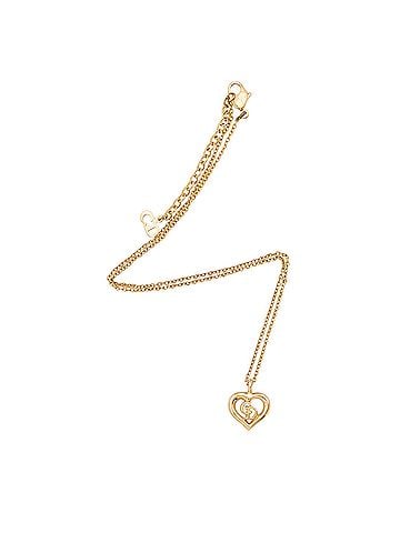 Christian Dior Dior Vintage Heart CD Logo Necklace (view 1)