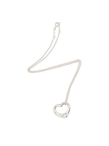 Tiffany & Co. Tiffany &amp; Co. Elsa Peretti Sterling Silver Open Heart 22mm Necklace (view 1)