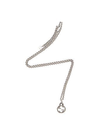 Gucci Gucci Sterling Silver Interlocking G Necklace (view 1)