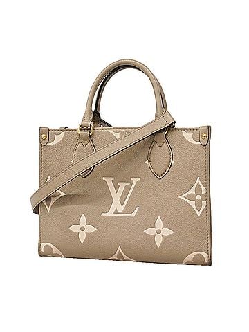 Louis Vuitton Louis Vuitton Monogram Empreinte Bicolor OnTheGo PM Handbag M45779 Tourtrell Crème 2-way bag for women (view 1)