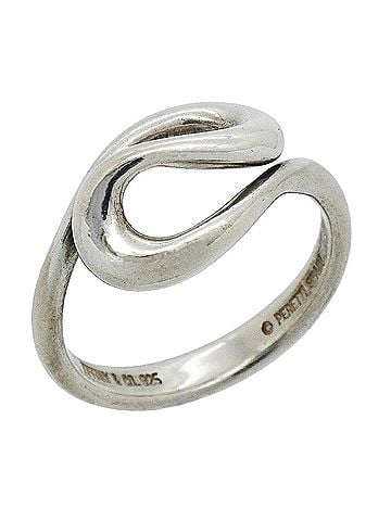 Tiffany & Co. Tiffany &amp; Co. Wave Ring, Sterling Silver 925, Women's (view 1)