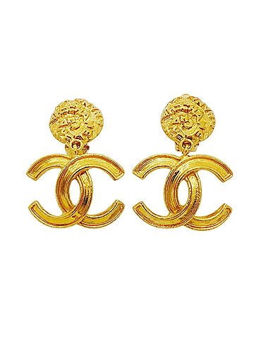 Chanel Chanel earrings, Coco Mark, GP plated gold, women's. (view 1)