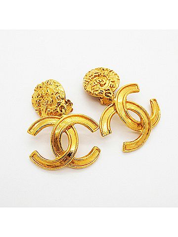 Chanel Chanel earrings, Coco Mark, GP plated gold, women's. (view 2)