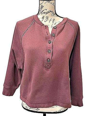 Madewell Henley Sweatshirt Sweatshirt (view 1)