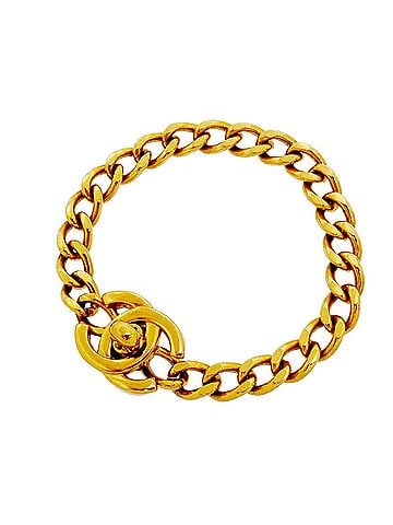 Chanel Chanel Bracelet, Coco Mark, Turnlock, GP Plated, Gold, Women's (view 1)