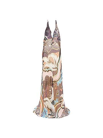 Christian Lacroix Christian Lacroix Paisley Silk Halter Dress (view 1)