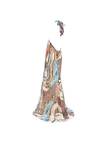 Christian Lacroix Christian Lacroix Paisley Silk Halter Dress (view 2)