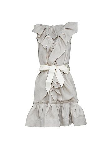 Lanvin Lanvin 2008 Grey Silk Mini Dress (view 1)