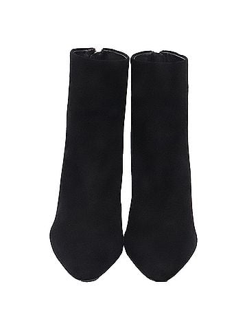 Prada Prada High-Heeled Ankle Boots in Black Suede (view 2)