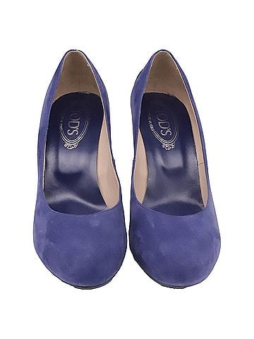 Tod's Tod's Pumps in Blue Suede (view 2)