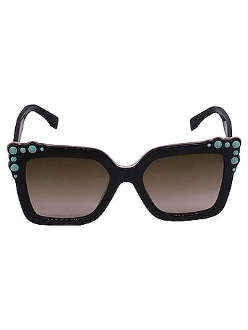 Fendi Fendi FF0260/S Square-Framed Sunglasses in Black Acetate (view 1)