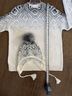 J.Jill Fair Isle White Gray Black Pullover Sweater Size M - photo 12