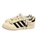 Adidas 100% Leather White Black Sneakers Size 7 1/2 - photo 1