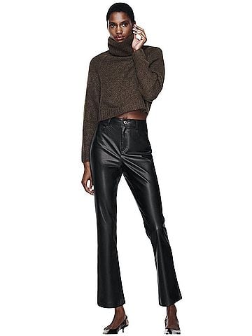 Zara Leather Pants (view 1)