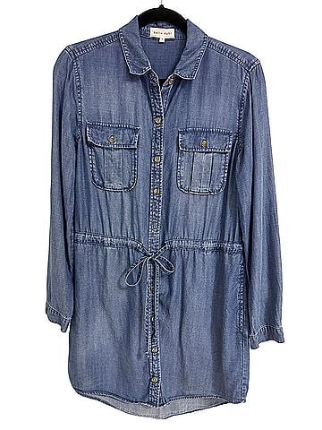 Bella Dahl Utility Long Sleeve Drawstring Casual Dress (view 1)